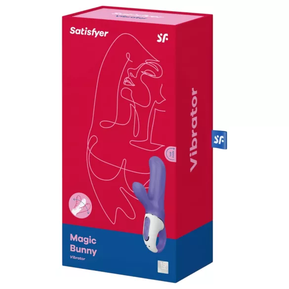 Satisfyer Magic Bunny - vibrador impermeable con brazo para el clítoris (lila)