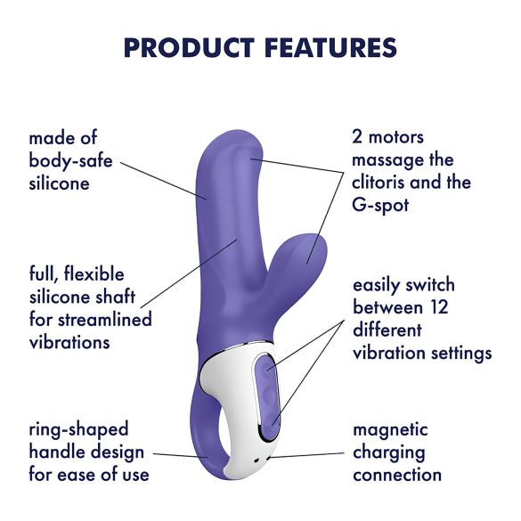 Satisfyer Magic Bunny - vibrador con estimulador de clítoris