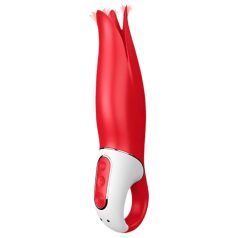   Satisfyer Power Flower - vibrador recargable e impermeable (rojo)