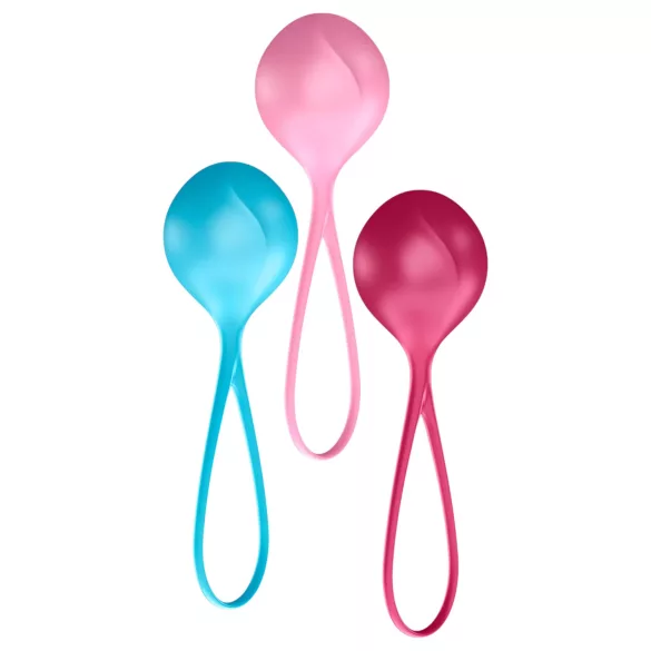Satisfyer - bolas chinas - set fortalecedor 3 piezas