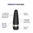 Satisfyer Pro 3+ - Estimulador de clítoris recargable e impermeable (negro)