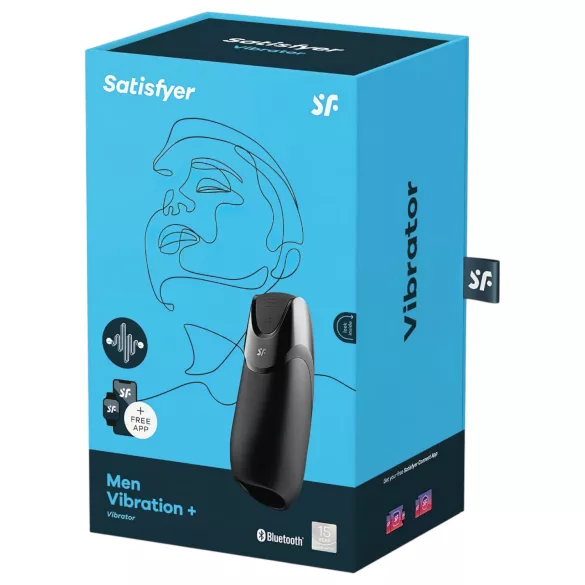 Satisfyer Men - masturbador masculino automático - silicona - negro
