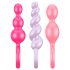 Juego de Plugs Anales Satisfyer Booty Call - Colorido (3 Piezas)