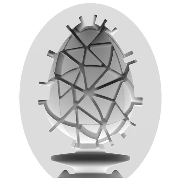 Satisfyer Egg Crunchy - masturbador huevo - textura interna