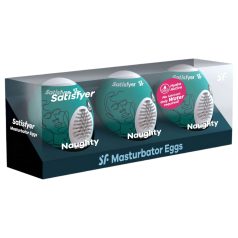   Satisfyer Egg Naughty - juego de huevos masturbadores (3 uds)