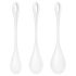 Satisfyer Yoni Power 1 - Juego de bolas Ben Wa blanco (3 piezas)