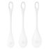 Satisfyer Yoni Power 1 - Juego de bolas Ben Wa blanco (3 piezas)