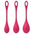 Satisfyer Yoni Power 1 - Set de bolas de geisha - rojo (3 piezas)