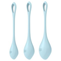   Satisfyer Yoni Power 2 - set de bolas geisha - azul (3 piezas)