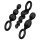 Satisfyer Booty Call - juego de plugs anales - negro (3 piezas)