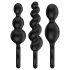Satisfyer Booty Call - set de plugs anales - negro (3 piezas)