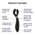 Satisfyer Endless Fun - vibrador para parejas impermeable y recargable (negro)