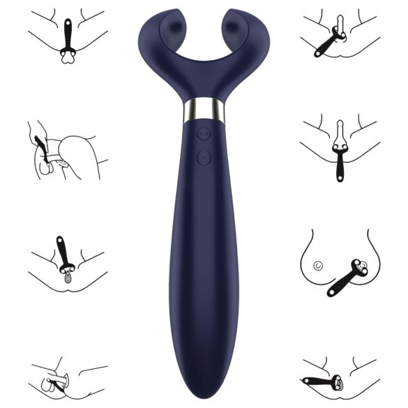 Satisfyer Endless Fun - vibrador para parejas recargable impermeable azul