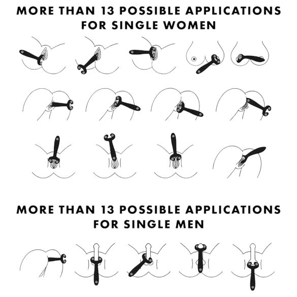 Satisfyer Endless Fun - vibrador para parejas recargable impermeable azul