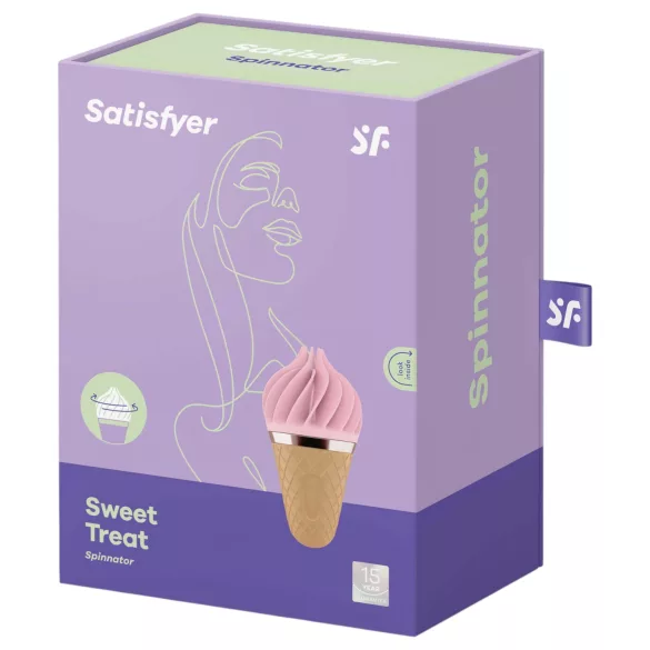 Satisfyer Sweet Treat - vibrador recargable estimulador de clítoris giratorio