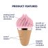 Satisfyer Sweet Treat - Vibrador Rotativo Recargable para el Clítoris (Rosa-Marrón)