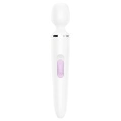   Satisfyer Wand-er Woman - vibrador masajeadora resistente al agua (blanco)