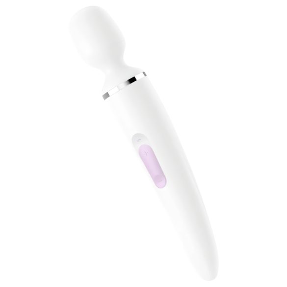 Satisfyer Wand-er Woman - masajeador vibrador impermeable (blanco)
