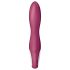 Satisfyer Heated Affair - Vibrador rojo con estimulador de clítoris y calor