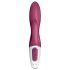 Satisfyer Heated Affair - Vibrador rojo con estimulador de clítoris y calor