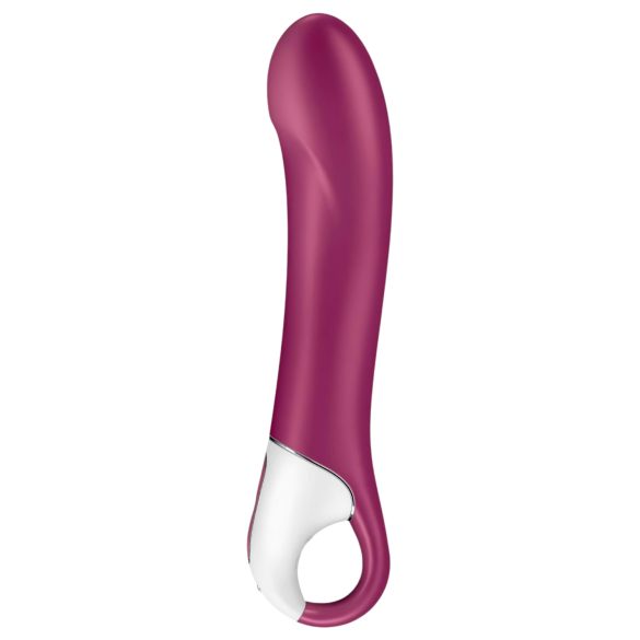 Satisfyer Big Heat - vibrador punto G recargable con calor - silicona roja
