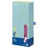 Satisfyer Big Heat - vibrador recargable para el punto G con calor (rojo)