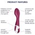 Satisfyer Hot Spot - vibrador calentador punto G recargable (rojo)