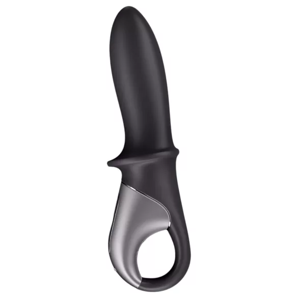 Satisfyer Hot Passion - vibrador anal con calor - negro