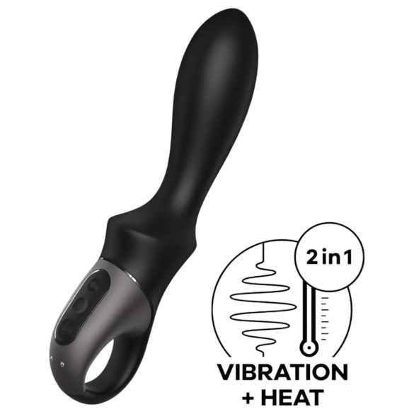 Satisfyer Heat Climax - vibrador anal inteligente y cálido (negro)