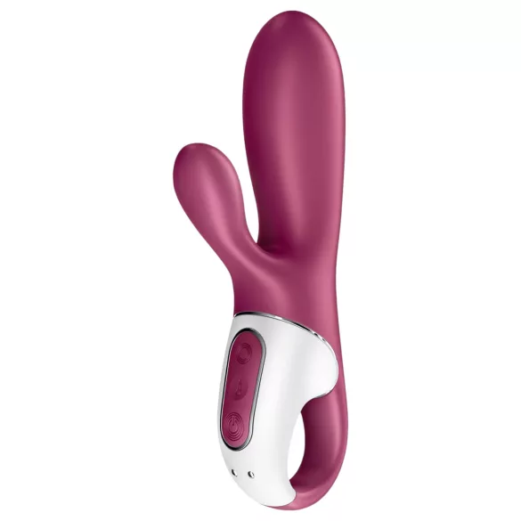 Satisfyer Hot Bunny - Vibrador con brazo para el clítoris con calefacción controlado por app (rojo)