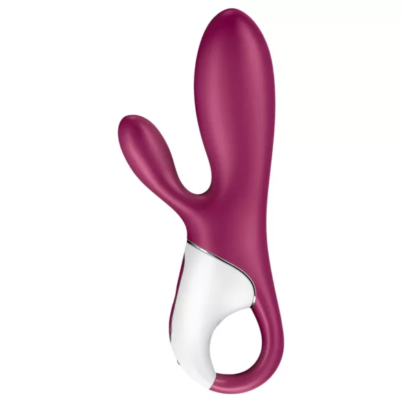 Satisfyer Hot Bunny - Vibrador con brazo para el clítoris con calefacción controlado por app (rojo)