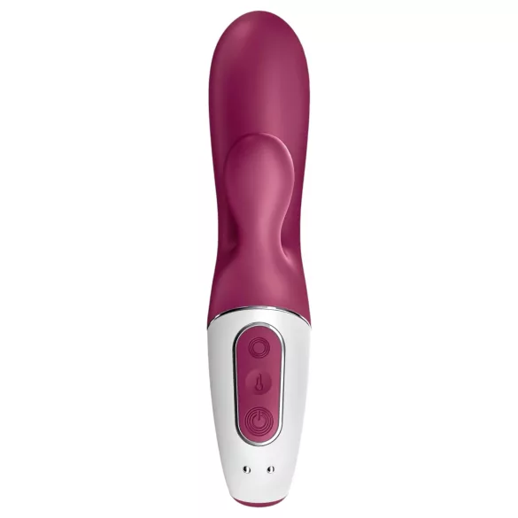 Satisfyer Hot Bunny - Vibrador con brazo para el clítoris con calefacción controlado por app (rojo)