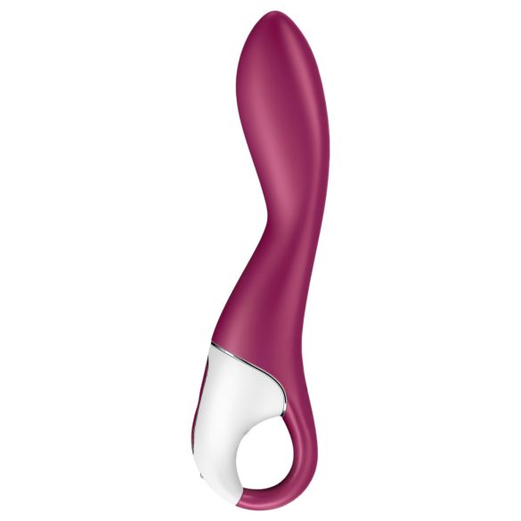 Satisfyer Heated Thrill - vibrador inteligente con calor - silicona roja