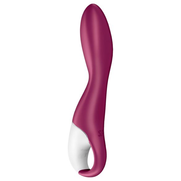 Satisfyer Heated Thrill - vibrador inteligente con calor - silicona roja