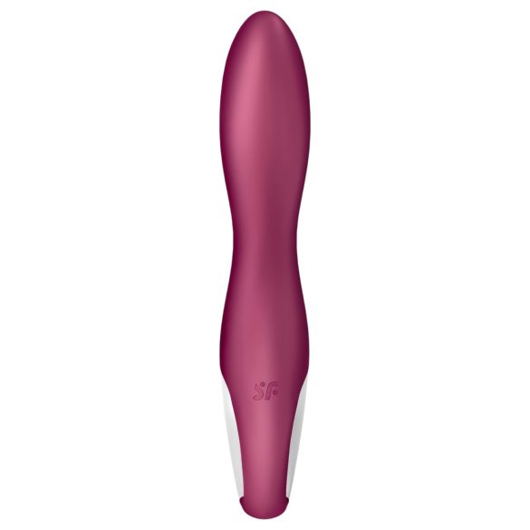 Satisfyer Heated Thrill - vibrador inteligente con calor - silicona roja