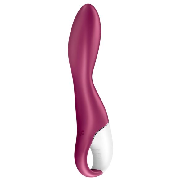 Satisfyer Heated Thrill - vibrador inteligente con calor - silicona roja