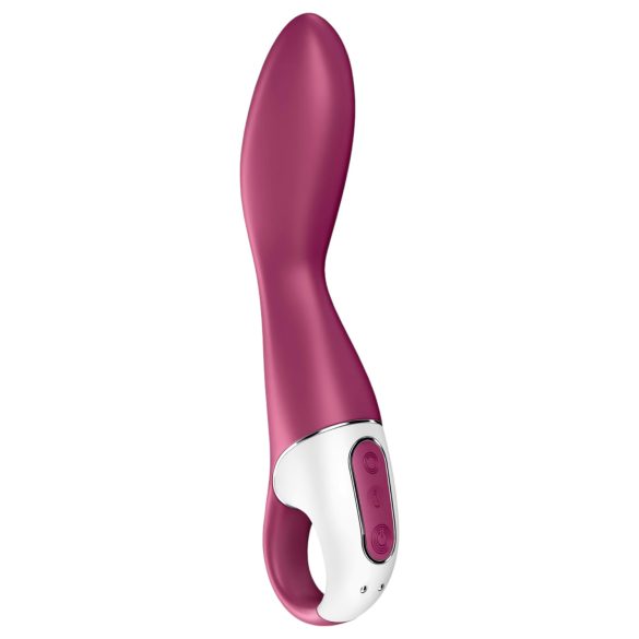 Satisfyer Heated Thrill - vibrador inteligente con calor - silicona roja