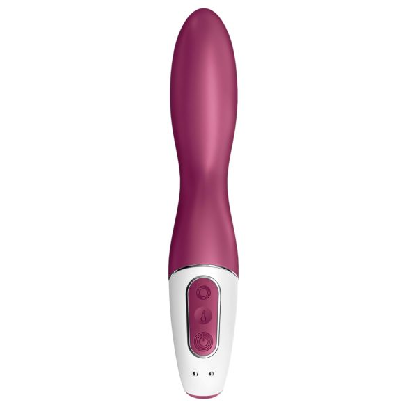 Satisfyer Heated Thrill - vibrador inteligente con calor - silicona roja