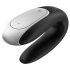 Satisfyer Double Fun - elegante vibrador para pareja, impermeable (negro)