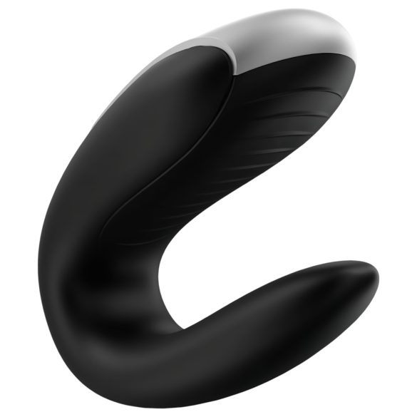 Satisfyer Double Fun - vibrador para parejas resistente al agua - negro