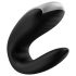 Satisfyer Double Fun - elegante vibrador para pareja, impermeable (negro)