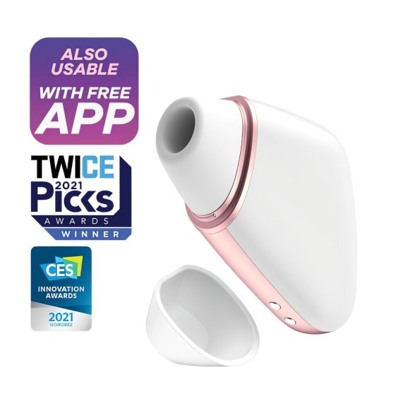 Satisfyer Love Triangle - estimulador de clítoris inteligente (blanco)