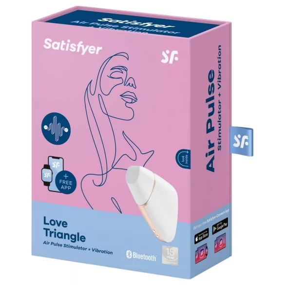 Satisfyer Love Triangle - succionador de clítoris inteligente - blanco