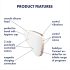 Satisfyer Love Triangle - estimulador de clítoris inteligente (blanco)