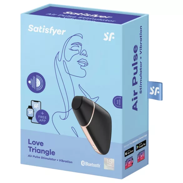 Satisfyer Love Triangle - succionador de clítoris inteligente - negro