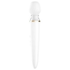   Satisfyer Double Wand-er - vibrador masajista inteligente (blanco)