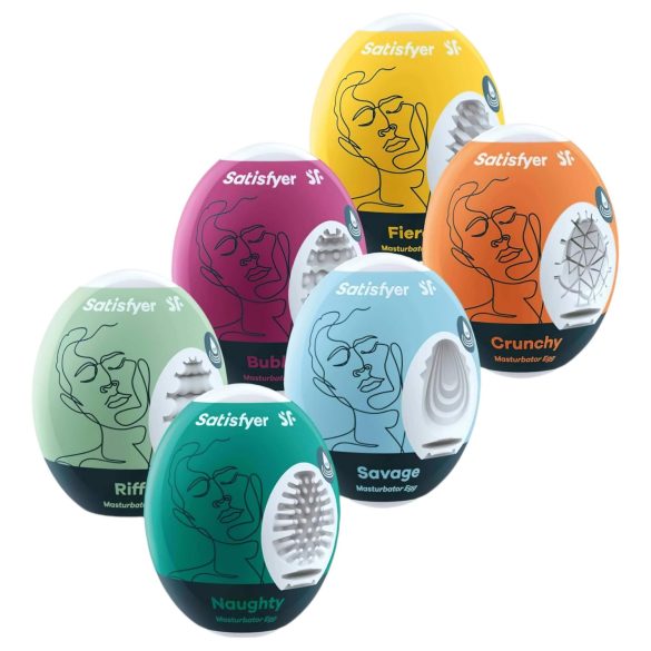 Satisfyer Egg Set - Pack de masturbadores de huevo (6 uds)