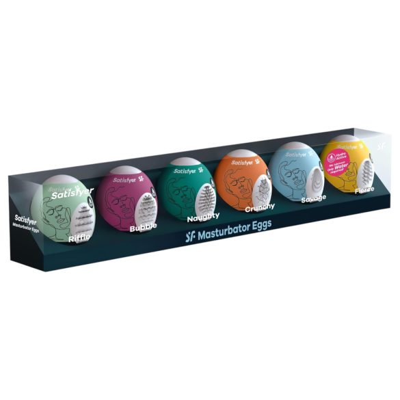 Satisfyer - huevo masturbador para hombre - set de 6 unidades