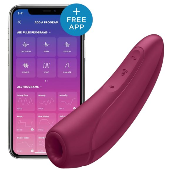 Satisfyer Curvy 1+ - Estimulador de clítoris inteligente rojo