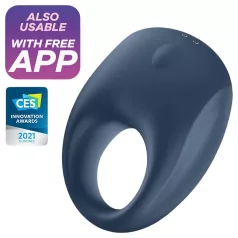   Satisfyer Strong One - Anillo vibrador para pene con control por app, para hombres (azul)